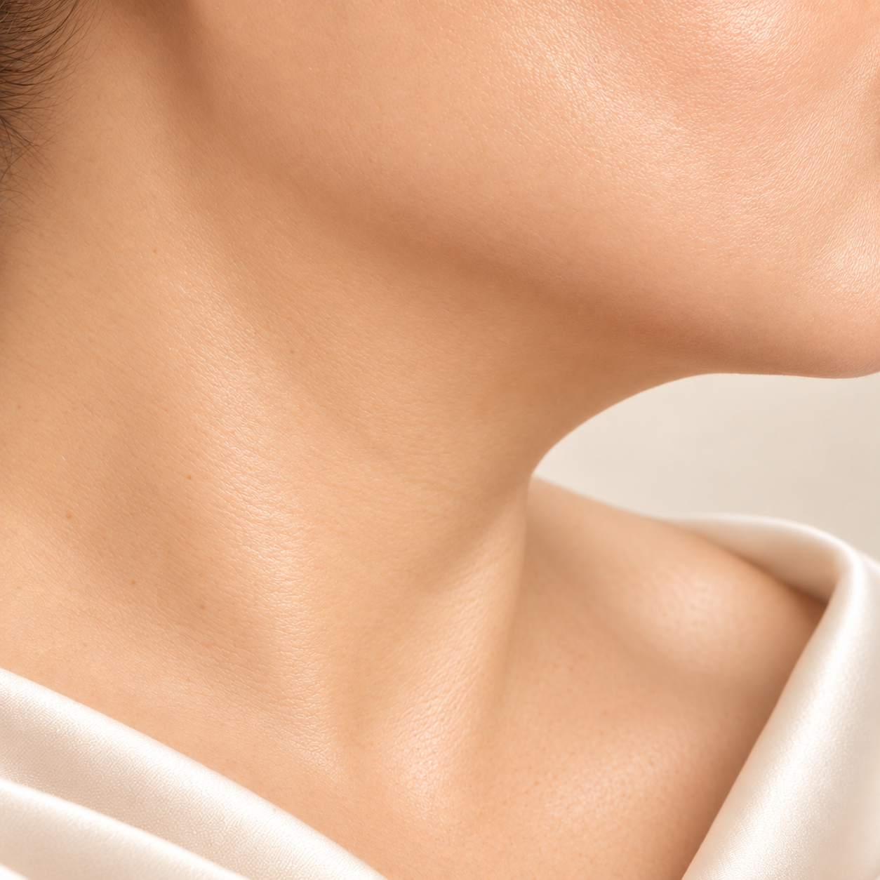 Illustrative AI-retouched skin detail, not a treatment result