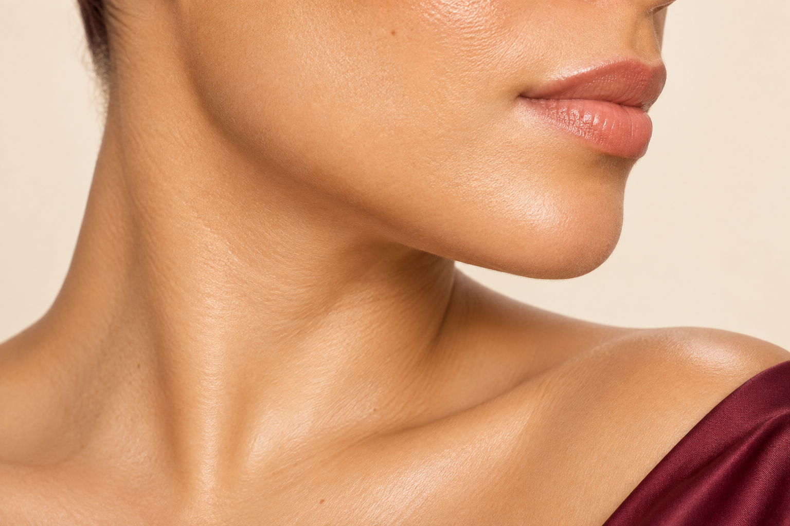 Illustrative dewy skin detail